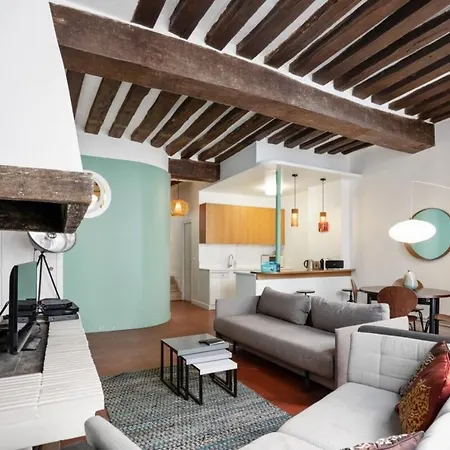 Apartment Parisian With Terrace In Saint Michel-notre Dame